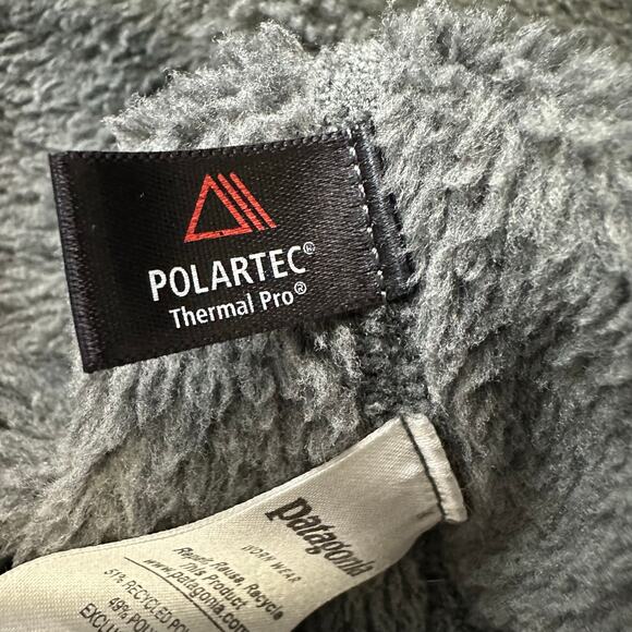 Patagonia Fleece T-Snap Gray Teal Pullover Sweater Size Medium Polartec Winter - Picture 7 of 8